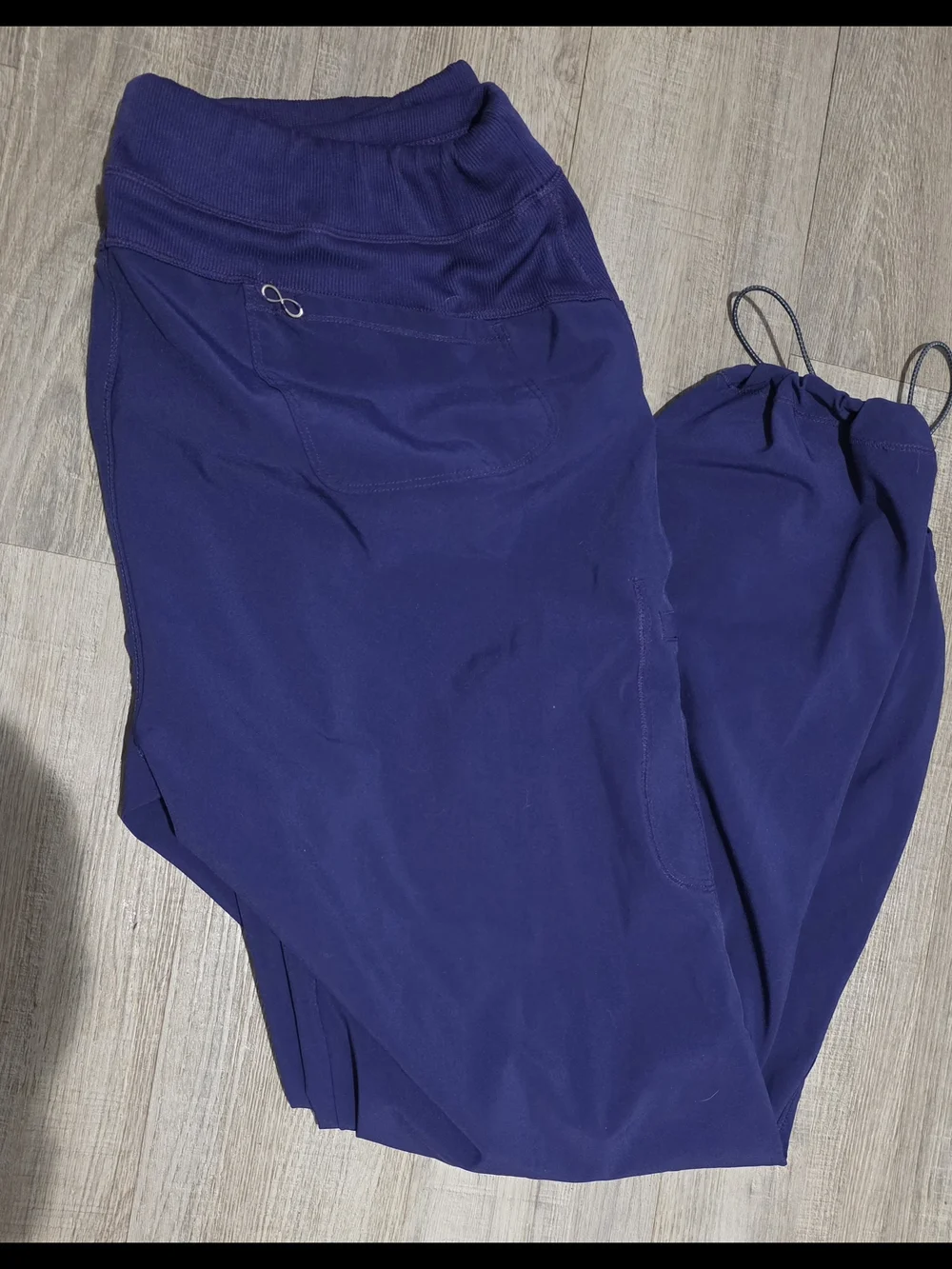 Women's Drawstring Cherokee Infinity Grape Scrubs - Picture 3 of 3